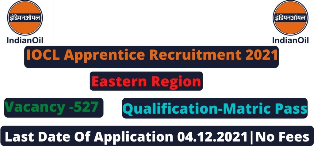 IOCL Apprentice recruitment 2021